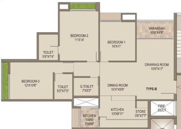  3 BHK Apartment at Arvind Skylands, Jakkuru – for Rent