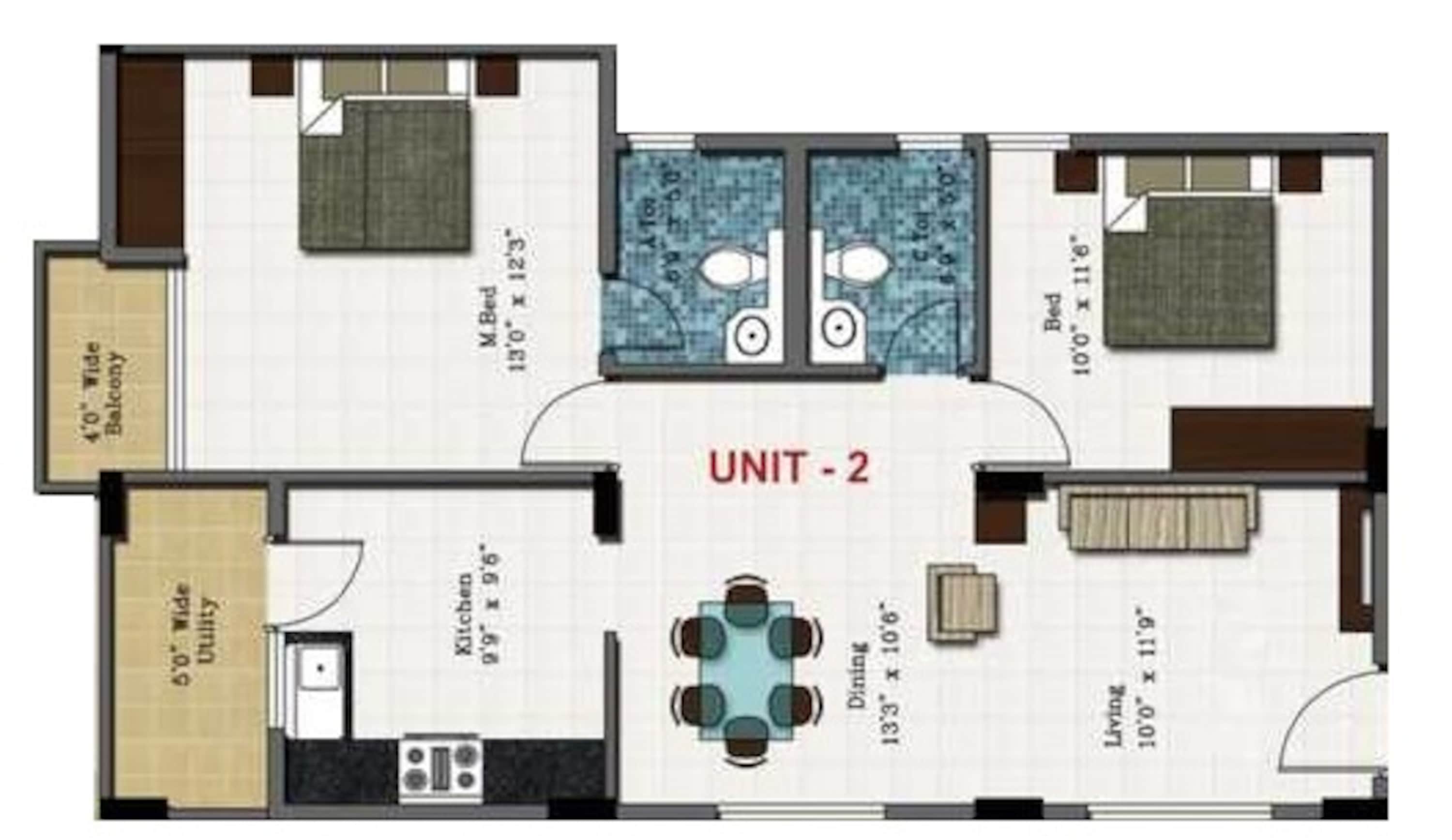 a k madhuram apartment 2 bhk 1040sqft 20200724170720