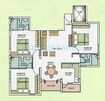 Aarya Shelter Aarya Orchid 3 BHK Layout