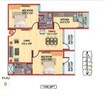 Aashish JK Apartments 2 BHK Layout