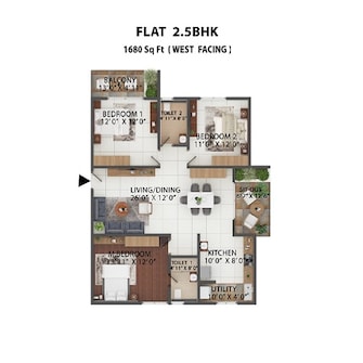 2 BHK Apartment For Resale in Abhee Celestial City Sarjapur Bangalore  7593734