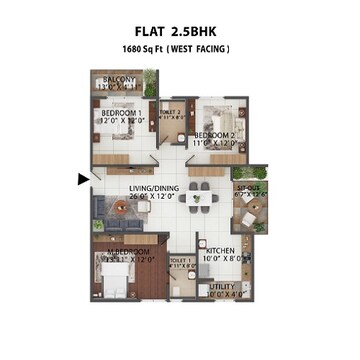  2 BHK Apartment at Abhee Celestial City, Sarjapur – for Sale