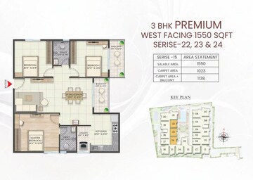  3 BHK Apartment at Abhee Riviera Royale, Kudlu Gate – for Sale