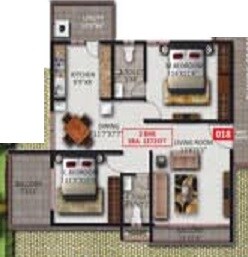 2 BHK 1321 Sq. Ft. Apartment