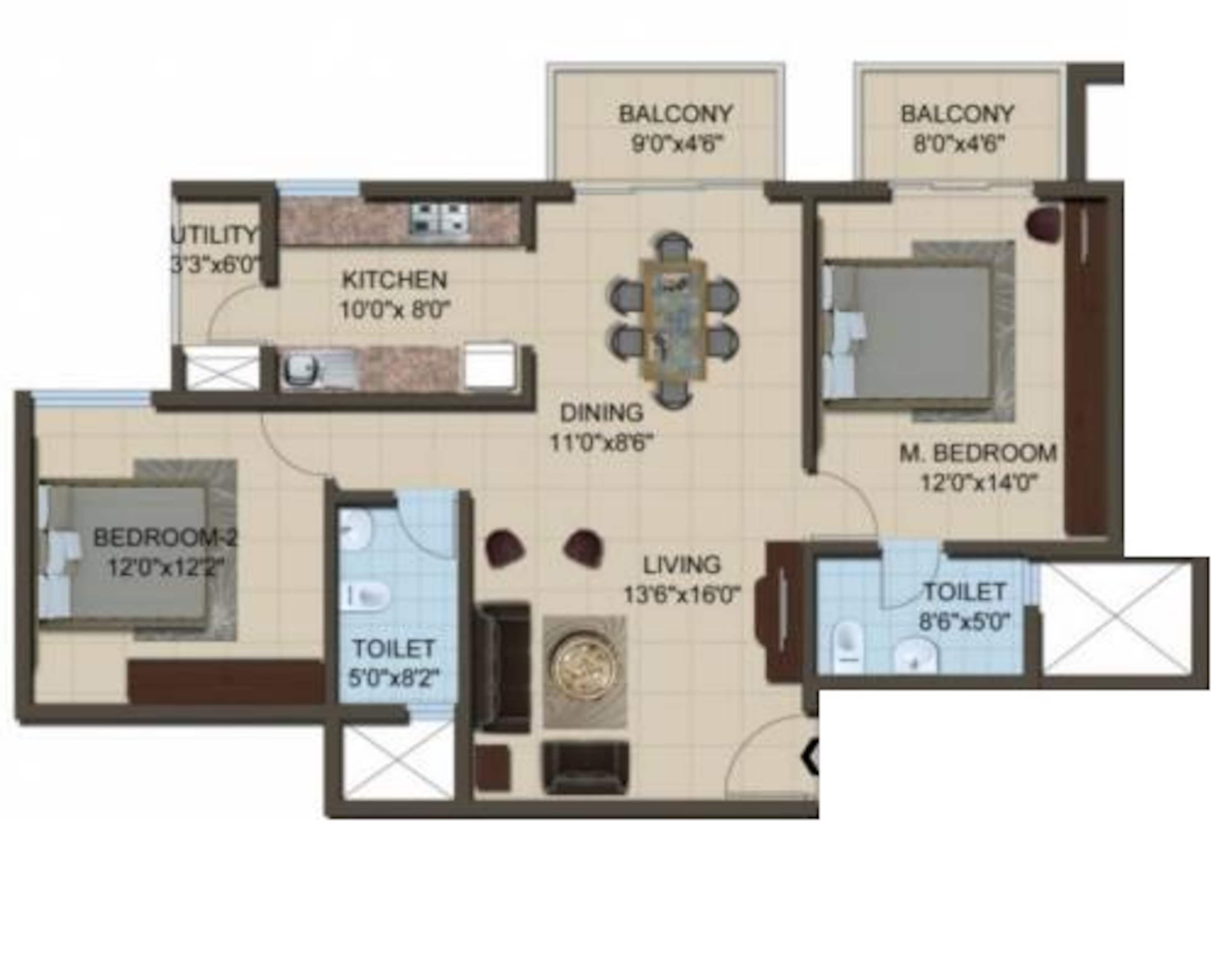 acts arcadia apartment 2 bhk 1138sqft 20232813182836