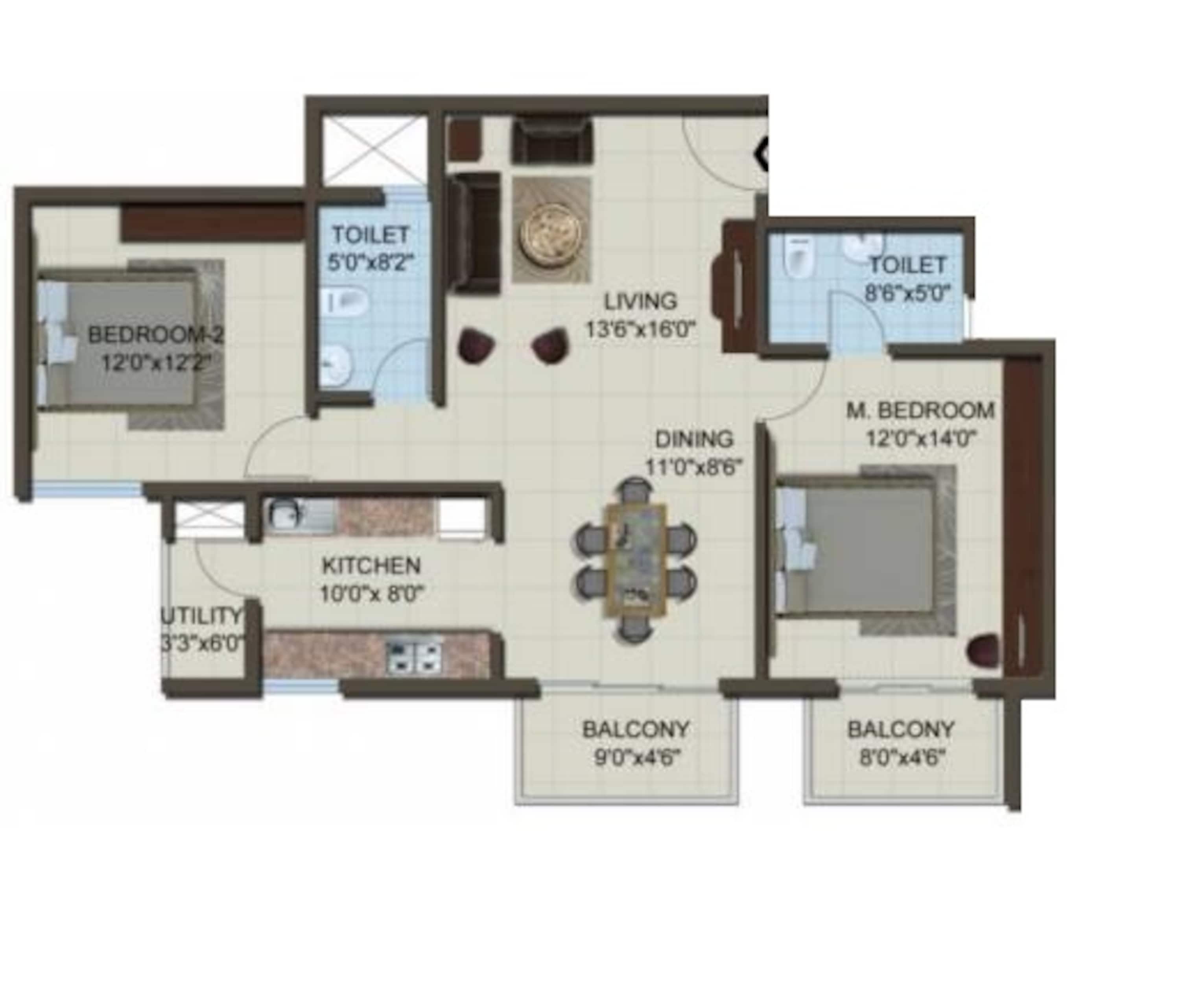 acts arcadia apartment 2 bhk 1271sqft 20232813182842