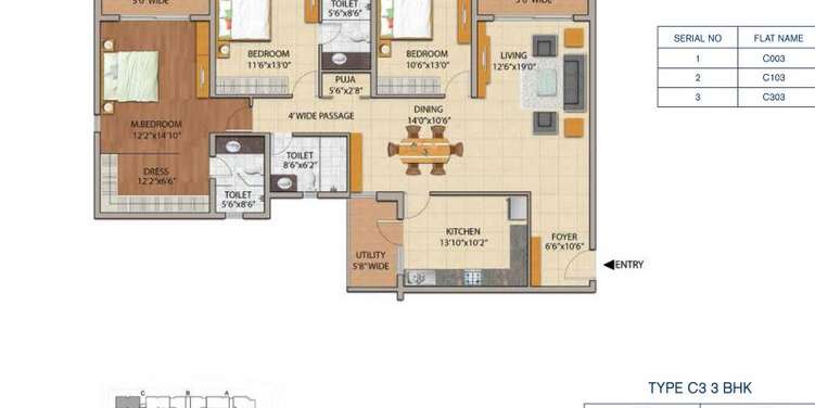 adarsh astria apartment 3bhk 2060sqft 1