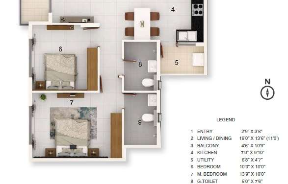 adarsh greens apartment 2 bhk 1005sqft 20232806162802
