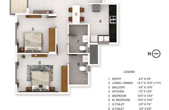 adarsh greens apartment 2 bhk 955sqft 20232706162740
