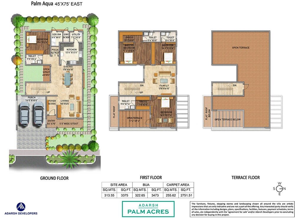 4 BHK 3473 Sq. Ft. Villa