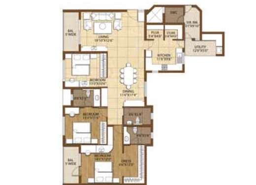 adarsh palm retreat apartment 3 bhk 2490sqft 20222705142727