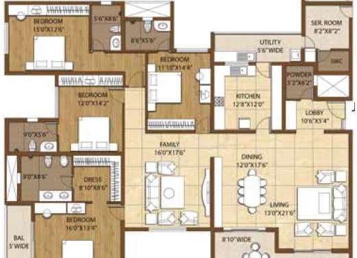 adarsh palm retreat apartment 4 bhk 3900sqft 20222805142830