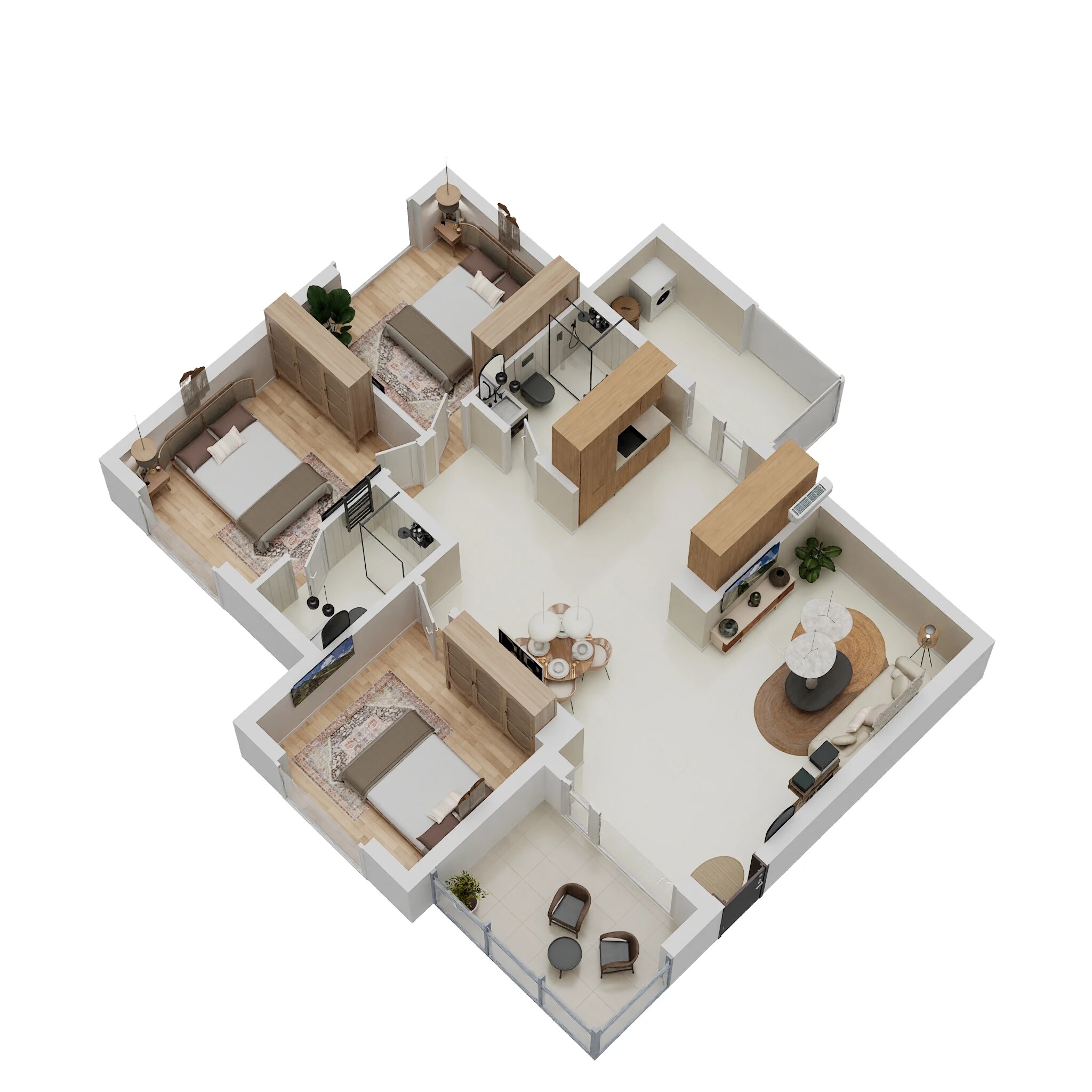 3 BHK 1880 Sq. Ft. Apartment