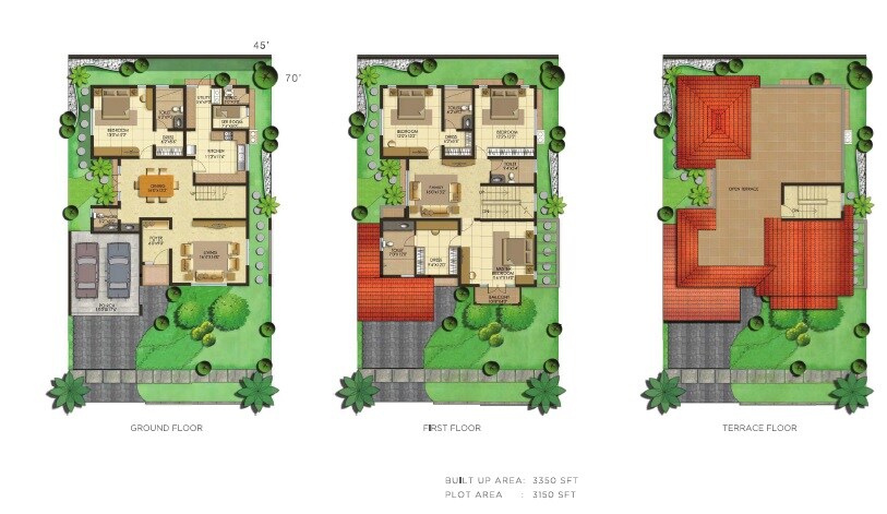 4 BHK 3350 Sq. Ft. Villa