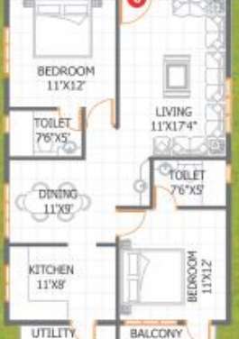 adithya pristine apartment 2bhk 1250sqft41