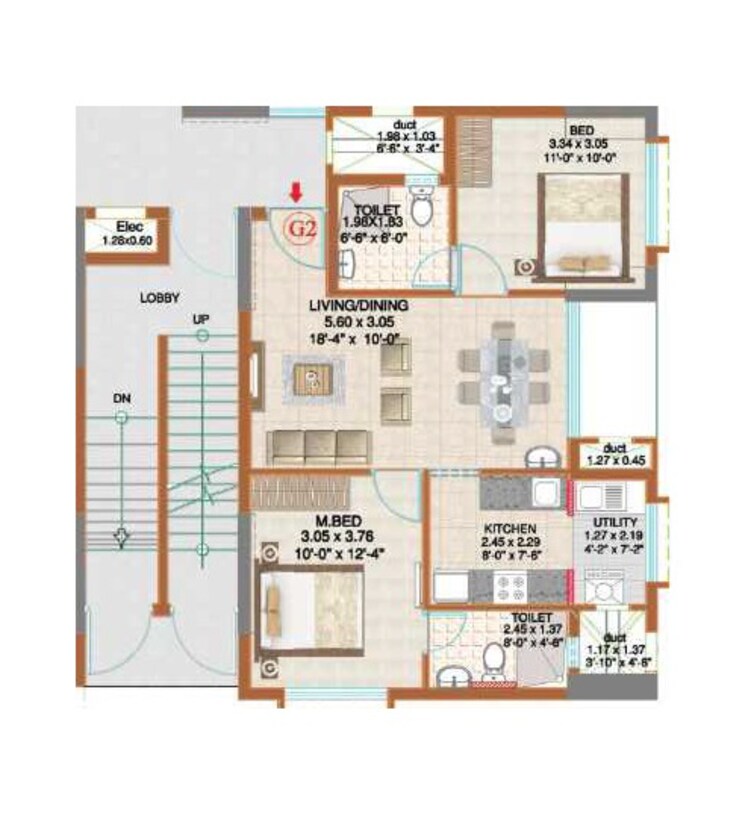 ahad serenity apartment 2 bhk 938sqft 20234117224106