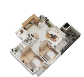 2 BHK 1164 Sq. Ft. Apartment in Ajmera Florenza