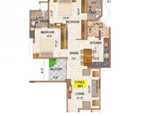 ajmera infinity apartment 2 bhk 1057sqft 20223419123404