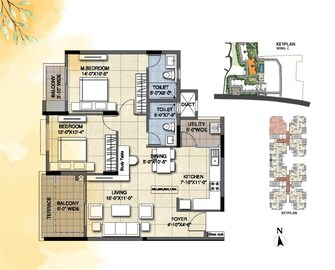 2 BHK Apartment For Resale in Ajmera Lakeside Paradise Yelahanka Bangalore  7887410