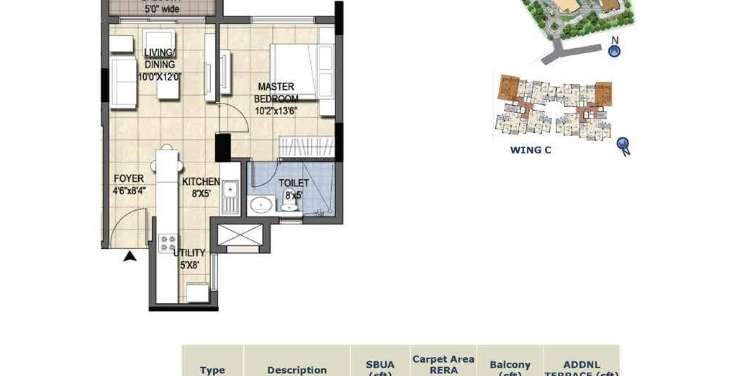 ajmera nucleus apartment 1 bhk 610sqft 20220419150416