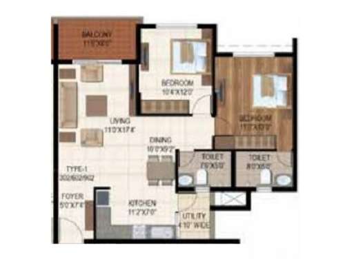 ajmera stone park apartment 2 bhk 1340sqft 20224419114410