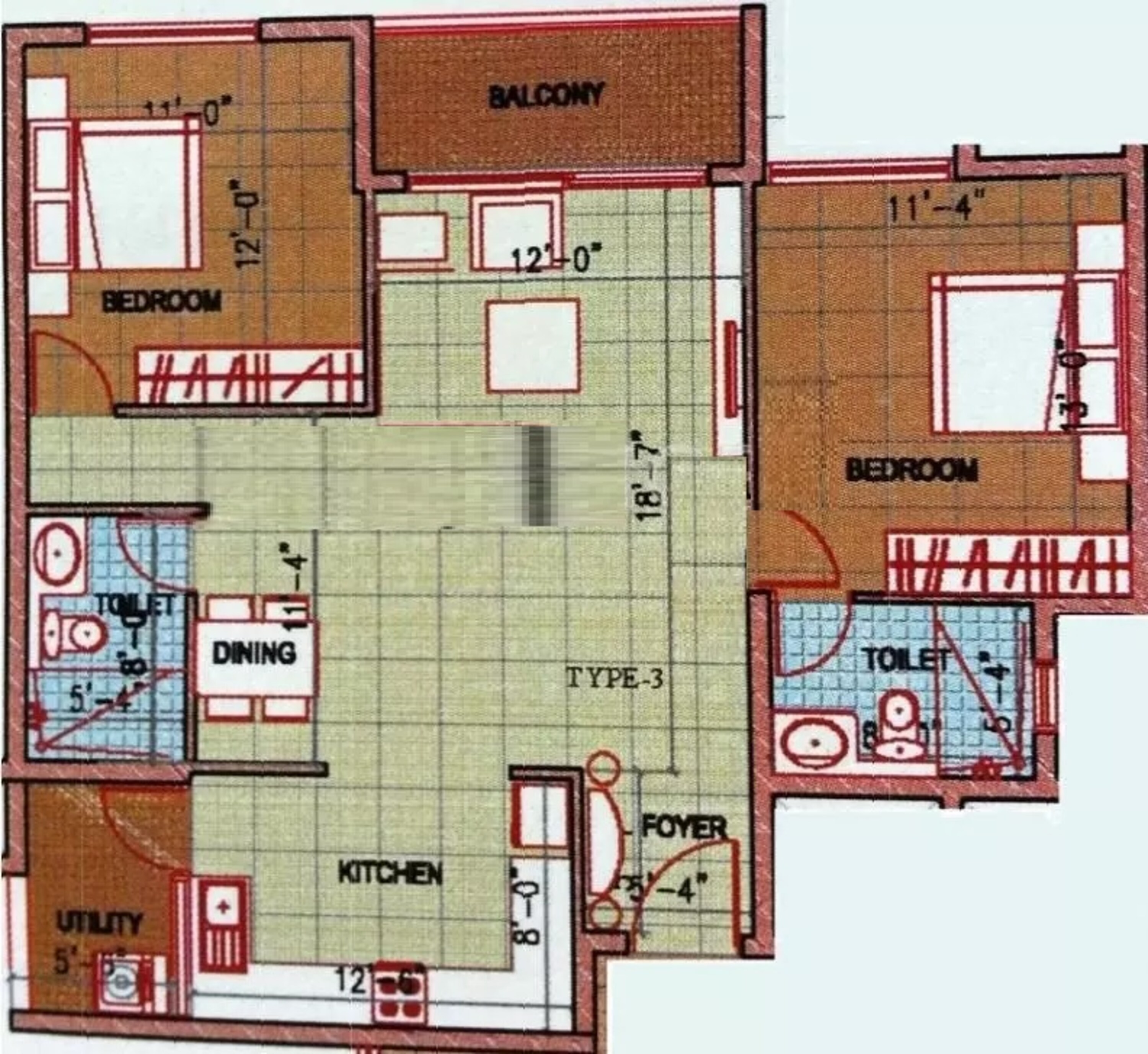 ajmera stone park apartment 2bhk 1200sqft91