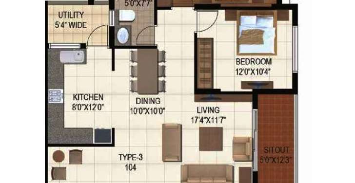 ajmera stone park apartment 3 bhk 1550sqft 20224519114509