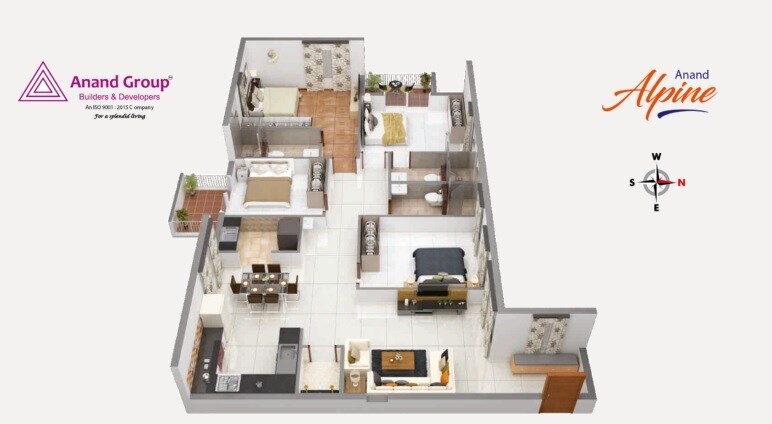 4 BHK 2664 Sq. Ft. Apartment