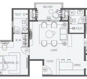 2 BHK 1201 Sq. Ft. Apartment in Aratt Alchemy Essence