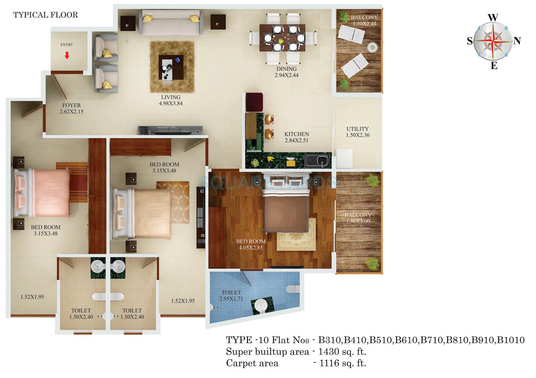 Aratt Premier Floor Plans Whitefield, Bangalore