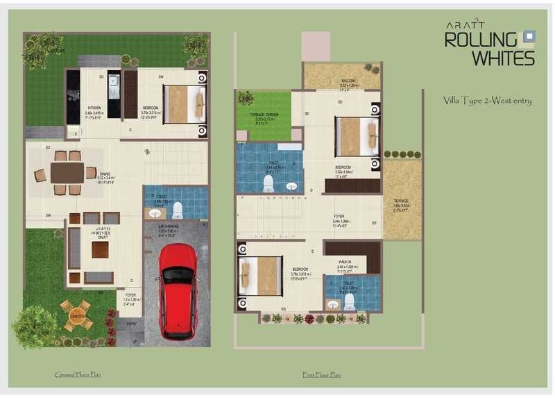 3 BHK 1406 Sq. Ft. Villa