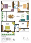 ARS Green Villae Rosaceae 3 BHK Layout
