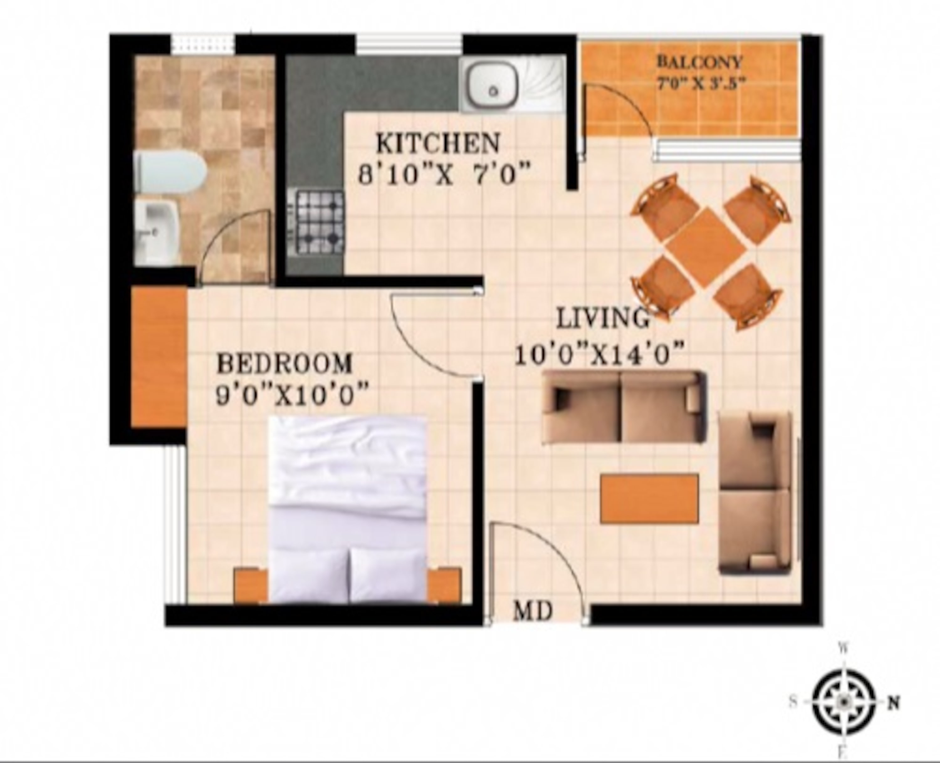 artha neo midas apartment 1 bhk 525sqft 20215522155515