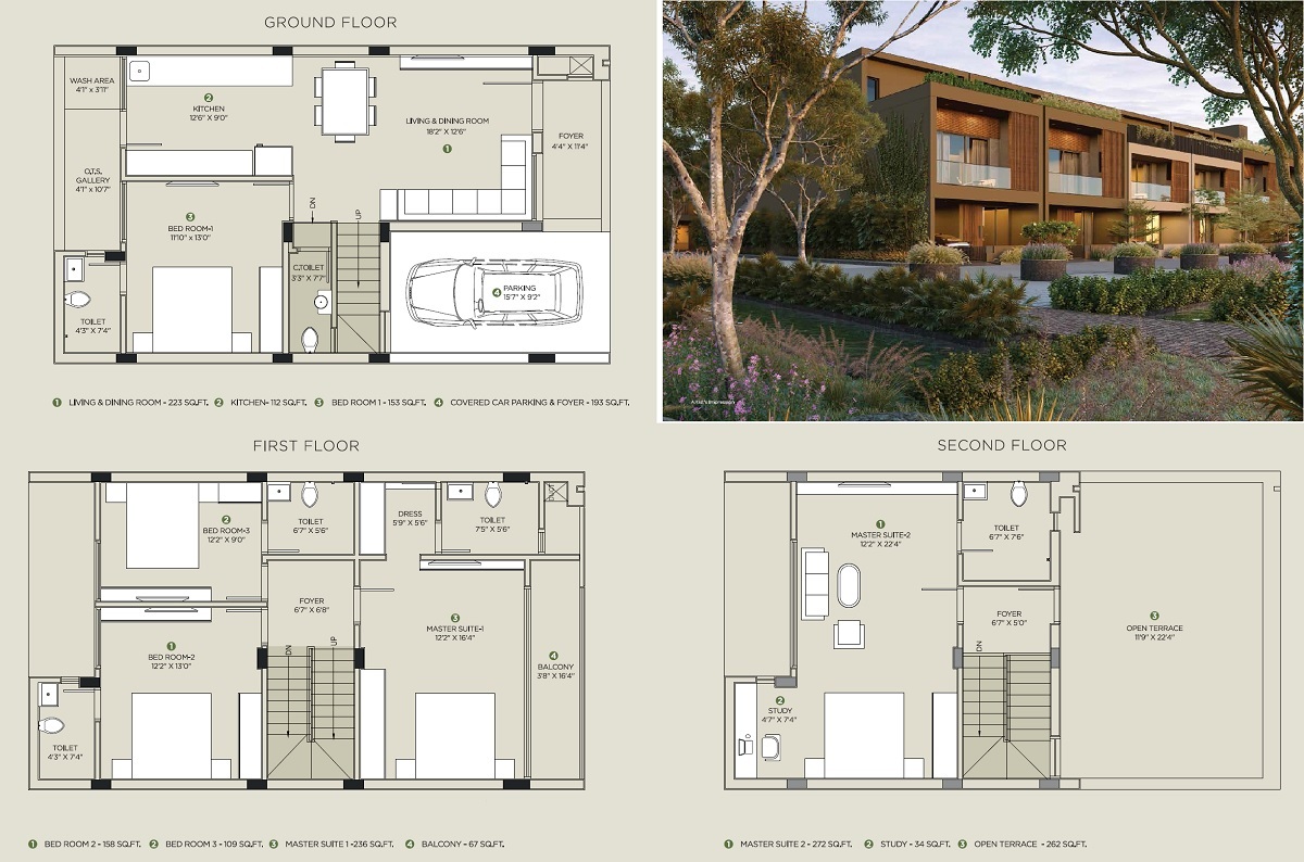 5 BHK 2675 Sq. Ft. Villa in Arvind Forest Trails