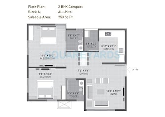 2 BHK Apartment For Resale in Arvind Sporcia Thanisandra Bangalore  7571446