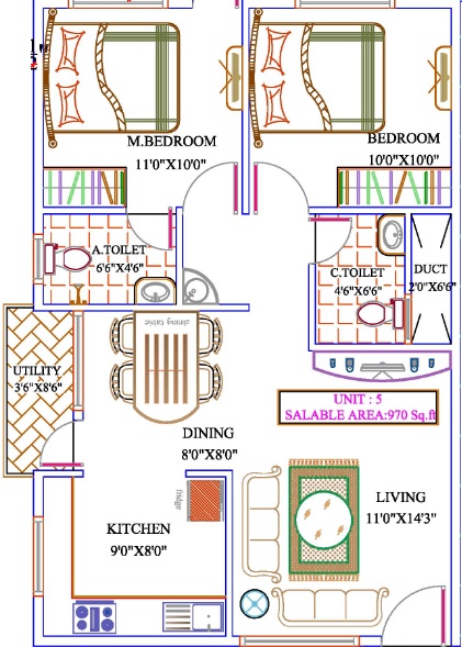asrithas ultima apartment 2bhk 970sqft41
