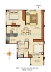 Asset Builders Aura 2 BHK Layout