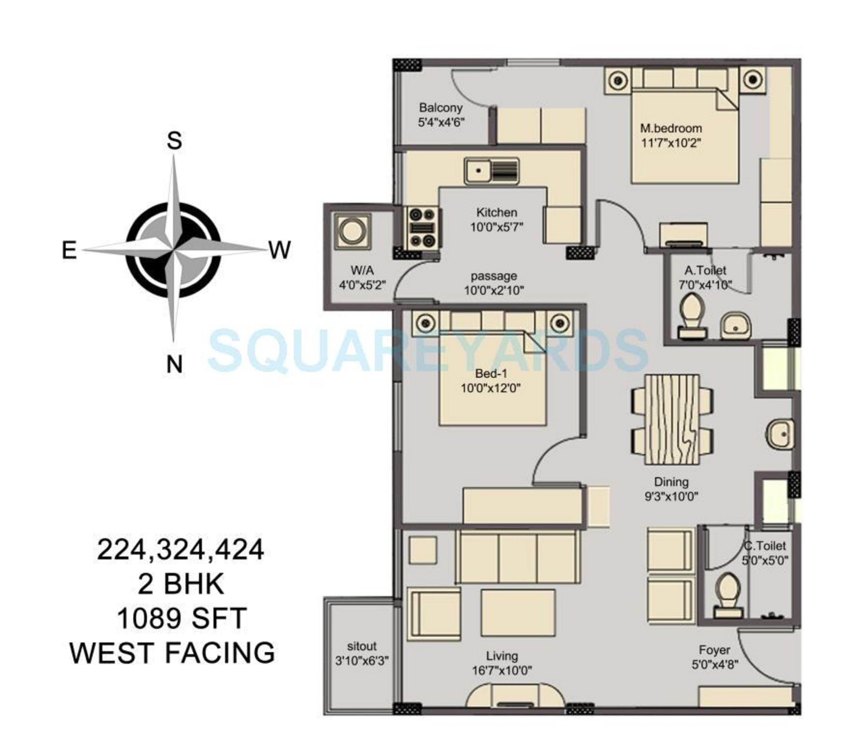 asset builders elvira apartment 2bhk 1089sqft1