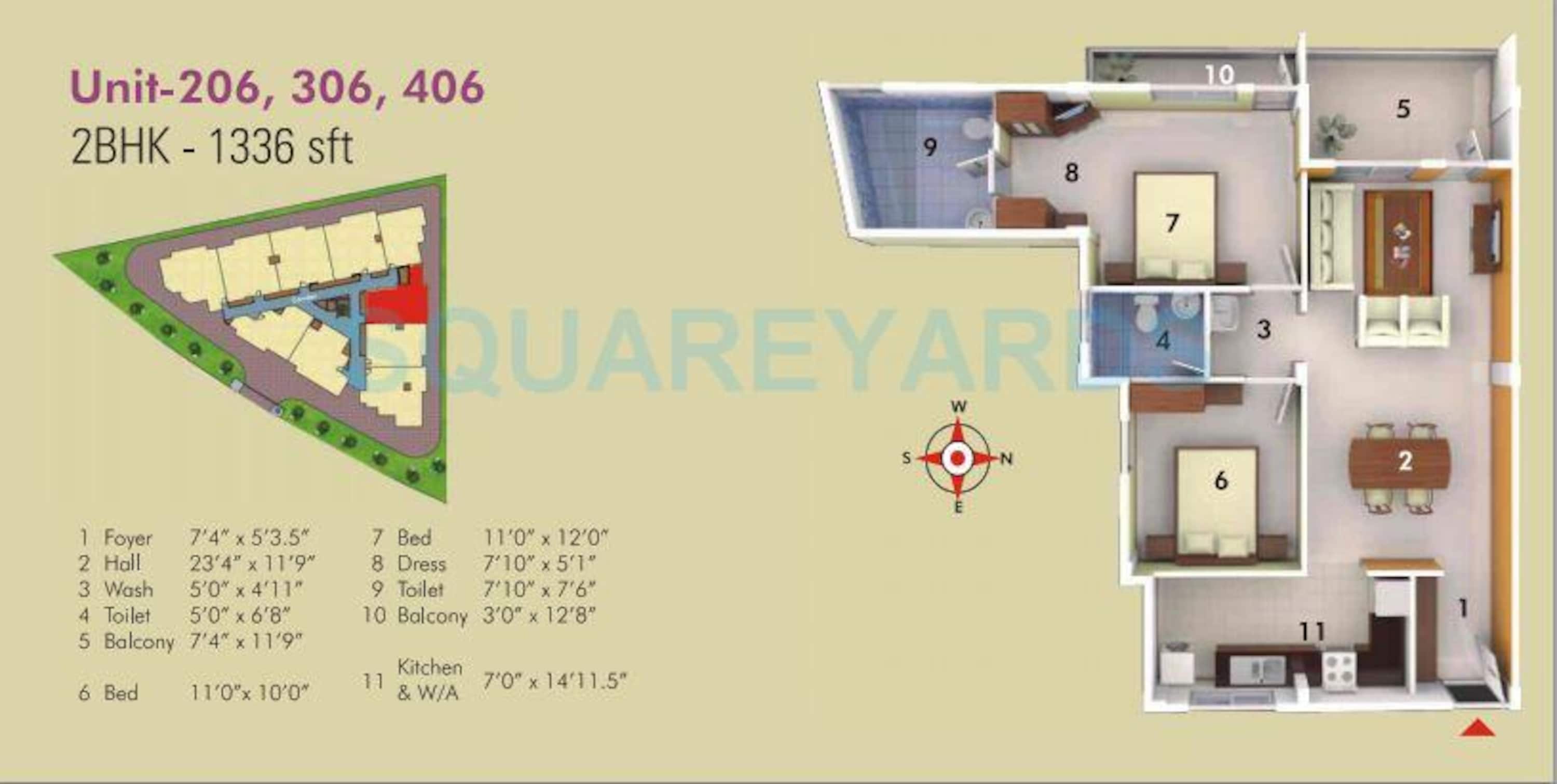 asset builders serene apartment 2bhk 1336sqft1