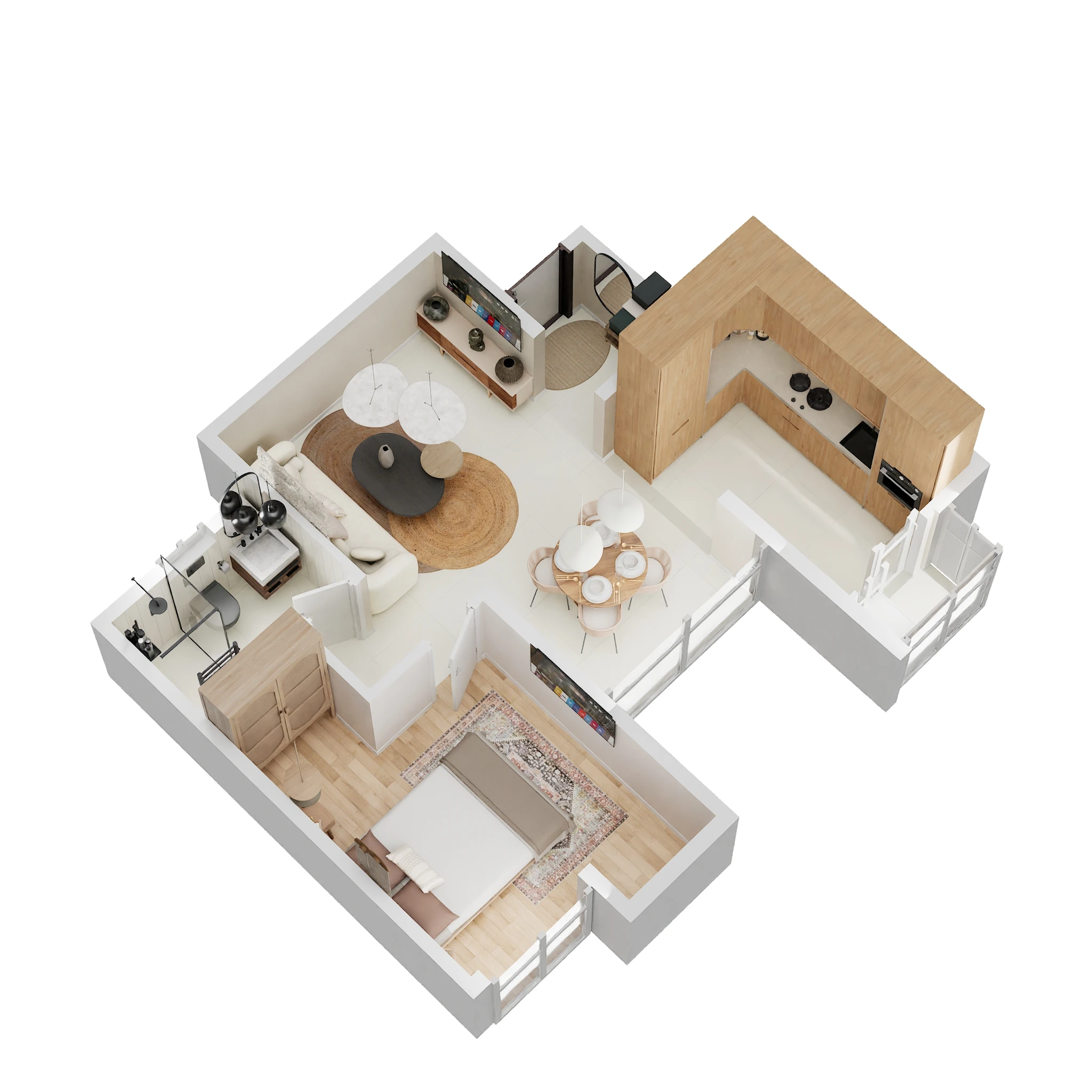 1 BHK 685 Sq. Ft. Apartment in Assetz 63 Degree East
