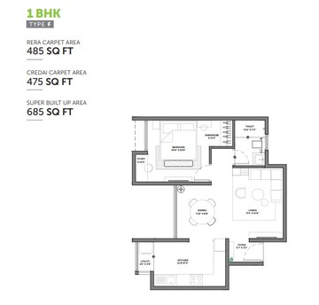  1 BHK Apartment at Assetz 63 Degree East, Off Sarjapur Road – for Sale
