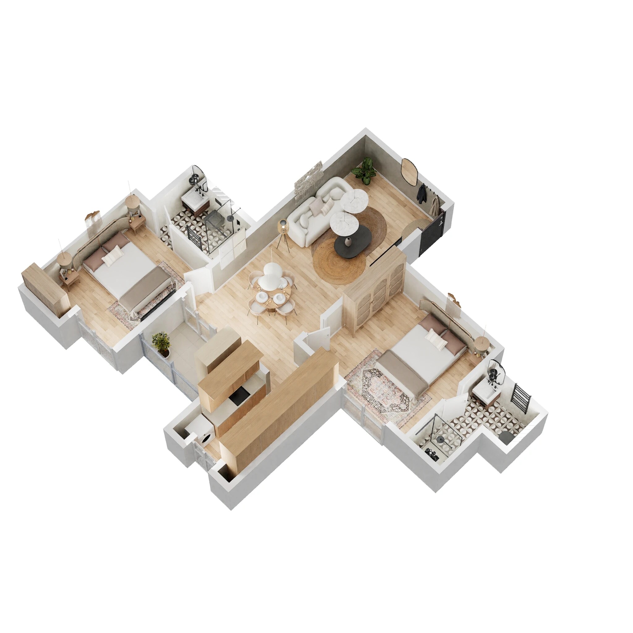 2 BHK 933 Sq. Ft. Apartment