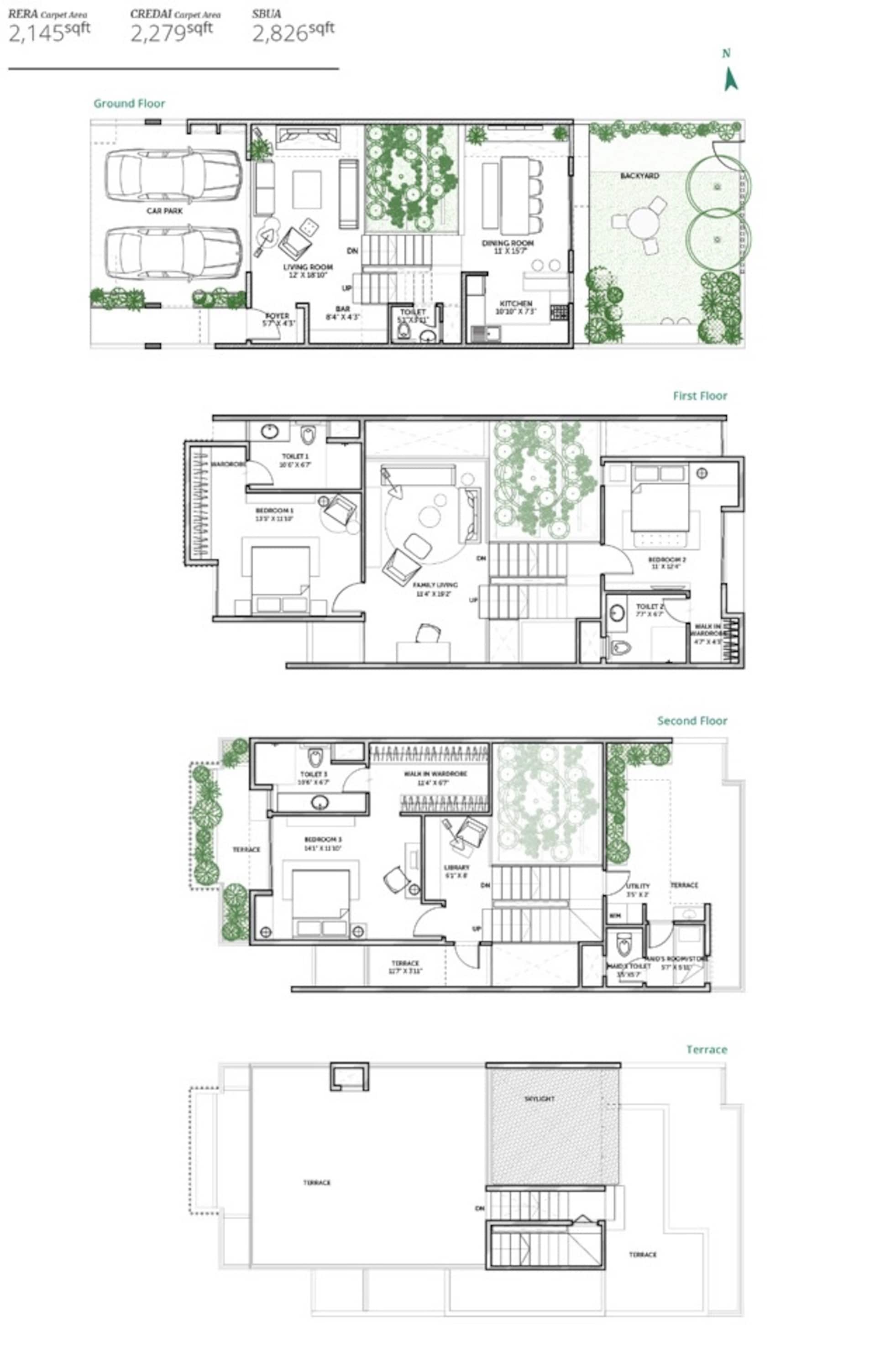 assetz earth and essence villa 3bhk 2877sqft 1