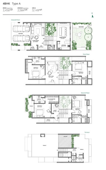  4 BHK Villa at Assetz Earth And Essence, International Airport Road – for Sale