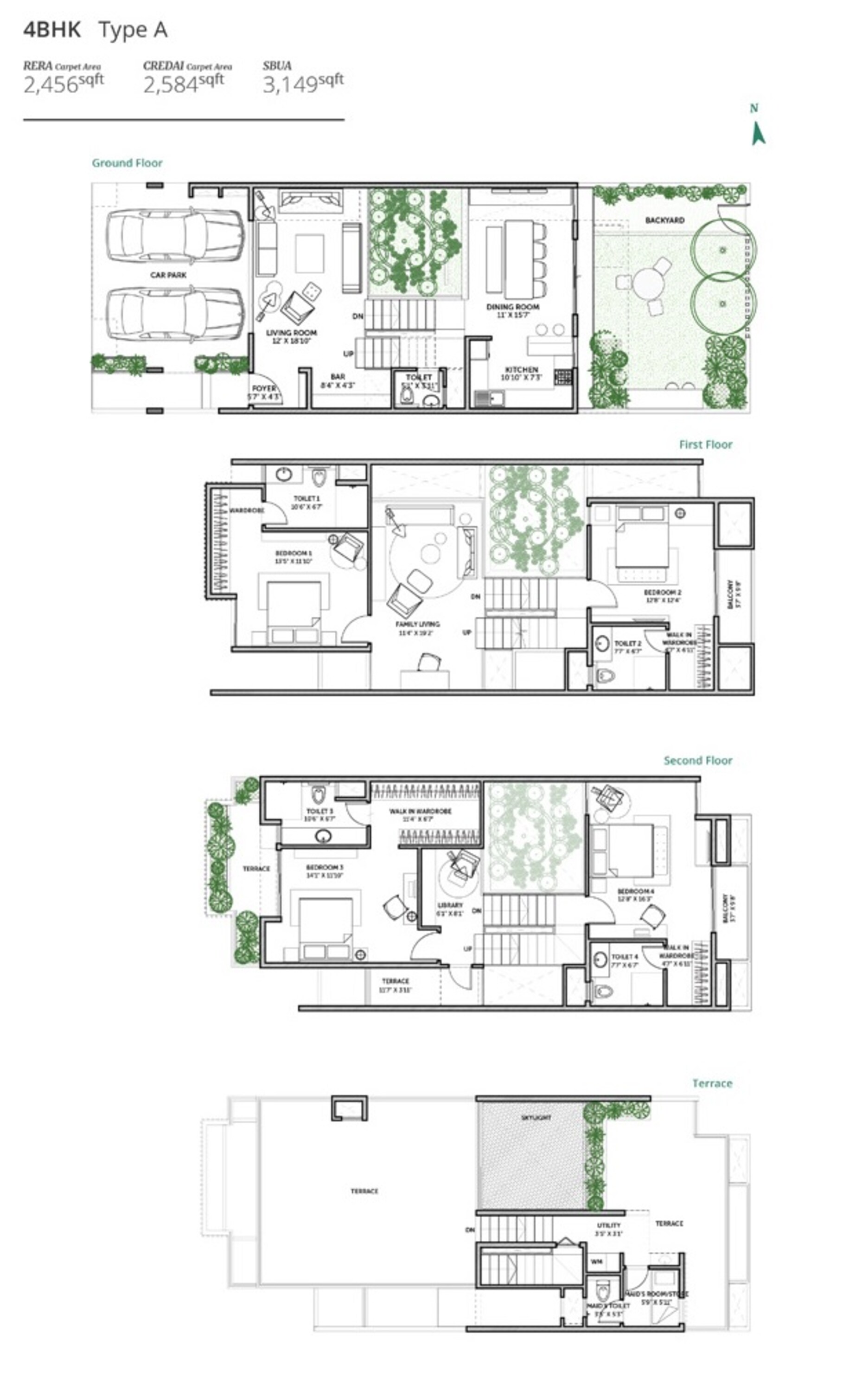 assetz earth and essence villa 4bhk 3061sqft 1