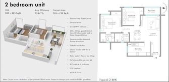 2 BHK Apartment For Resale in Assetz Here And Now Thanisandra Bangalore  7809434