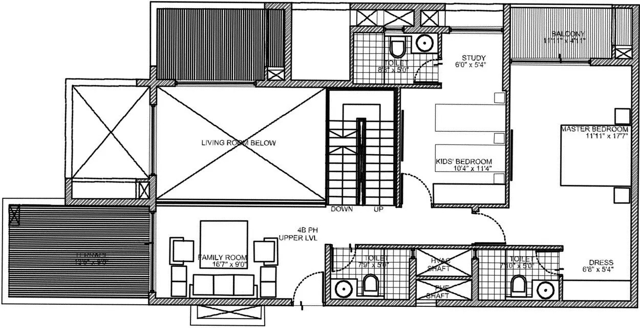 2 BHK 1400 Sq. Ft. Apartment