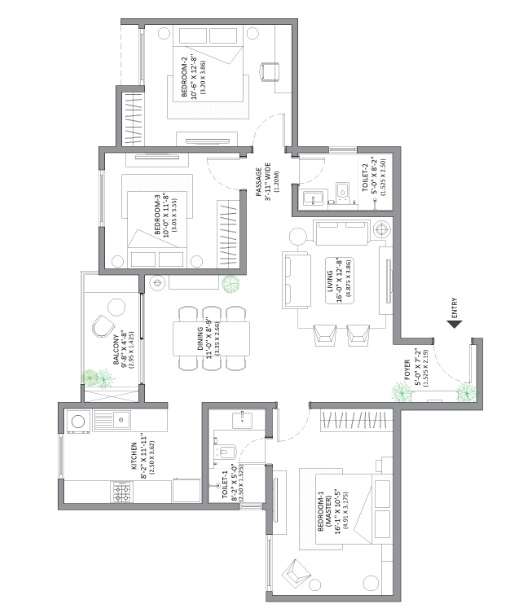 assetz homes marq phase 1 apartment 3bhk 1366sqft101