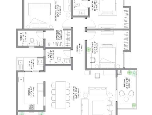 assetz homes marq phase 1 apartment 3bhk 1906sqft101
