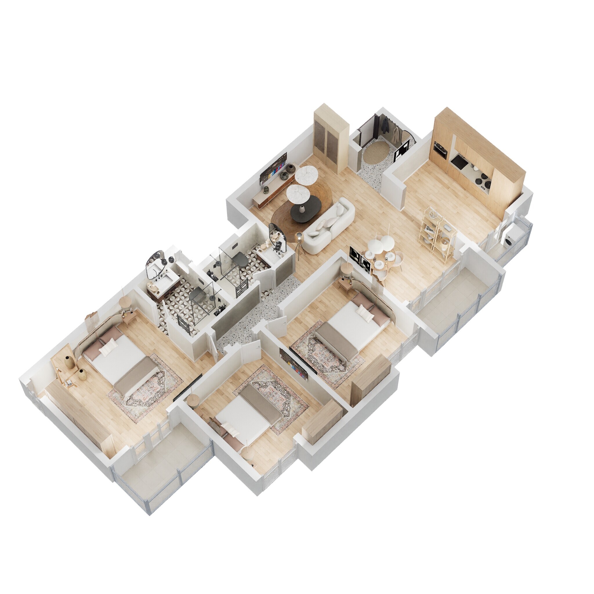 1 BHK 1396 Sq. Ft. Apartment